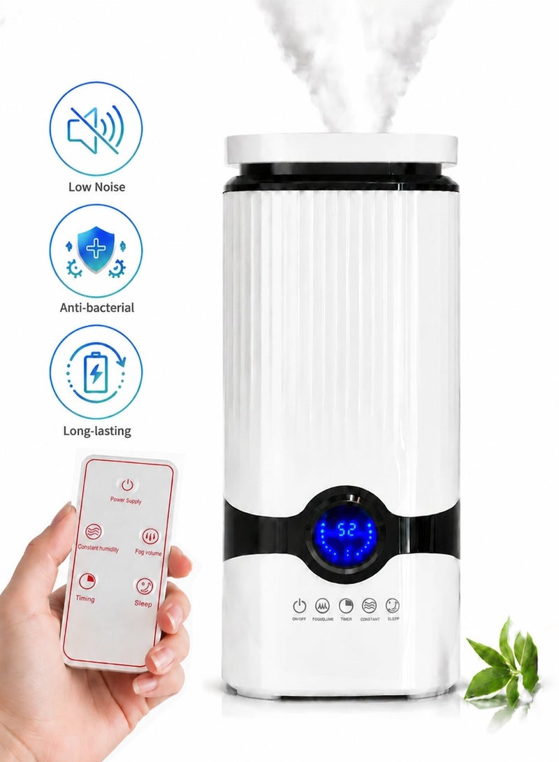 CUBEXELL Humidifiers For Bedroom Large Room 4L Top Fill Cool Mist Humidifier 24H Runtime Ag+ 99.9%Antibacterial 360° Nozzle  Auto Shut-Off  Sleep Mode Night Light  For Baby Home Office - Image 1