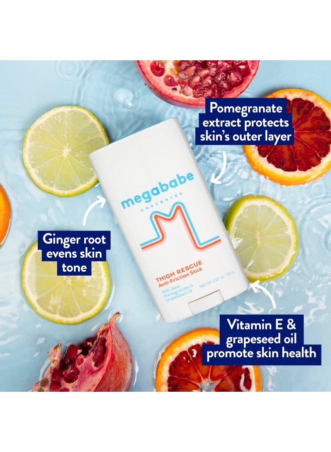 Megababe Egababe Thigh Rescue Antichafe Stick ; Prevents Skin Chafe & Irritation ; Thighs Arms Bralines & More ; 2.12Oz Unscented  - Image 4