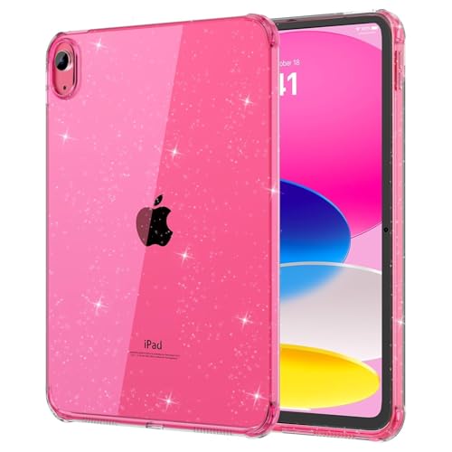 MOCA Case for iPad 6th 5th Generation (iPad 9.7 inch, 2018/2017), AIR 2 Impact Resistant, Slim, Lightweight Glitter Case (Pink, ipad 9.7 inch) - Image 1