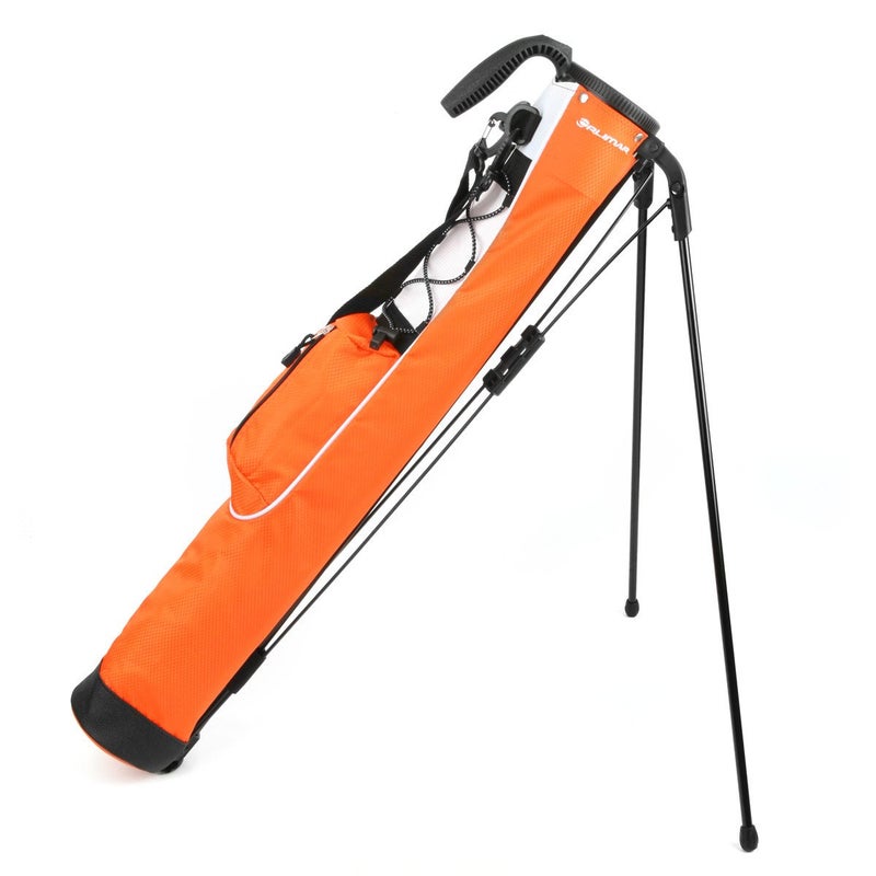 Orlimar Pitch 'n Putt Golf Lightweight Stand Carry Golf Club Bag for Men and Women, Orange - Image 1