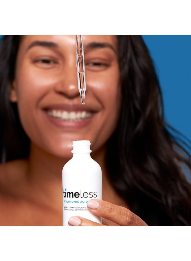 Timeless Hyaluronic Acid 100% Pure Serum - for All Skin Types 30ml - Image 3