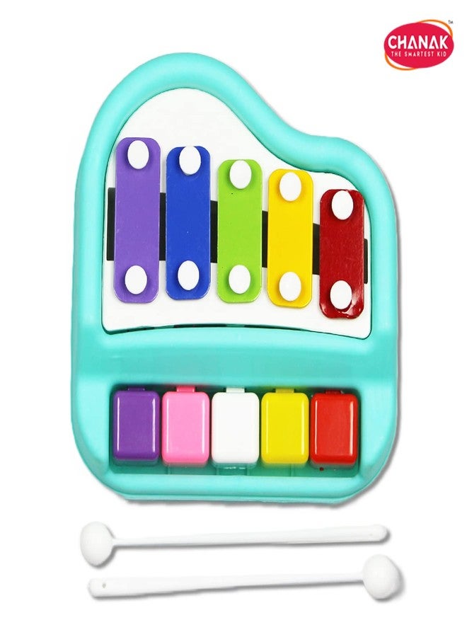 Chanak Musical Xylophone Plastic Piano Toy for Kids, Musical Piano Xylophone for Kids, Non-Toxic Suitable for Children Above 3 Years, BIS Approved (Piano Blue) - Image 3