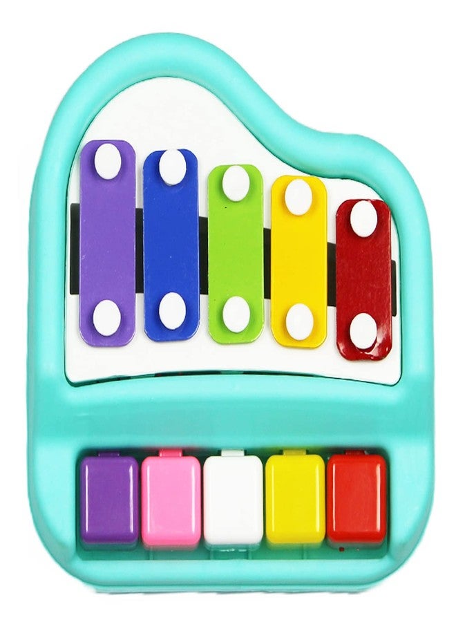 Chanak Musical Xylophone Plastic Piano Toy for Kids, Musical Piano Xylophone for Kids, Non-Toxic Suitable for Children Above 3 Years, BIS Approved (Piano Blue) - Image 1
