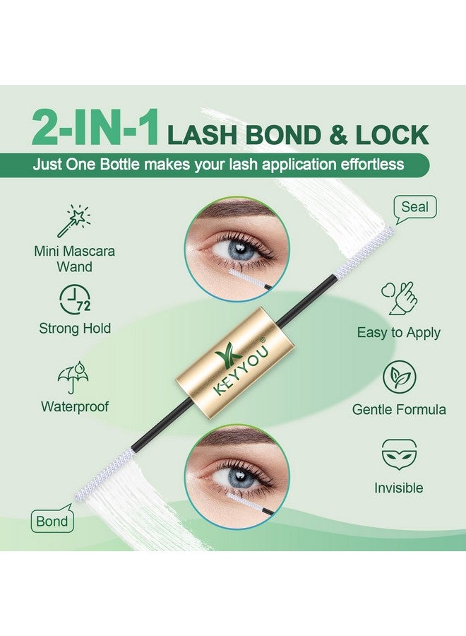 KEYYOU Lash Bond And Seal Keyyou 10Ml Cluster Lash Glue For Lash Clusters Strong Gentle Comfortable Lash Cluster Glue Waterproof Latex-Free Suitable For Sensitive Eyes - Image 2