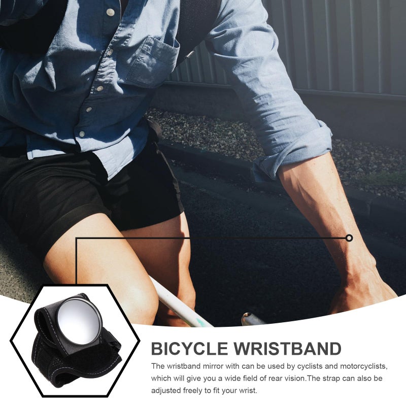 360 Rear View Bike Mirror Wristband Reflective Safety Guard For Cycling Outdoor Riding - Image 4