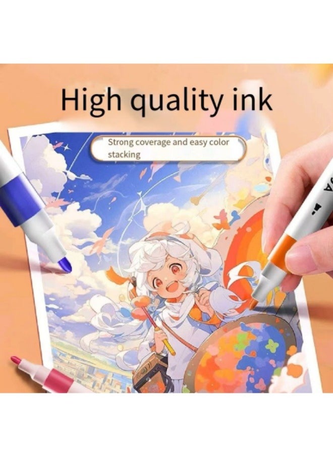 12 Colors Acrylic Marker Pen Children's Art Graffiti Pen Quick-Drying Waterproof Non-Color Acrylic Marker  - Image 5