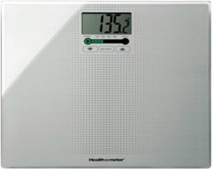HEALTH O METER THE DOCTORS DIGITAL LED GLASS BATH SCALE WITH PROGRESS BAR