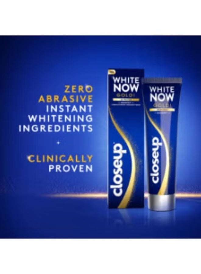 Close Up Two packs of Gold White Now Toothpaste, 2 x 75 ml - Image 2
