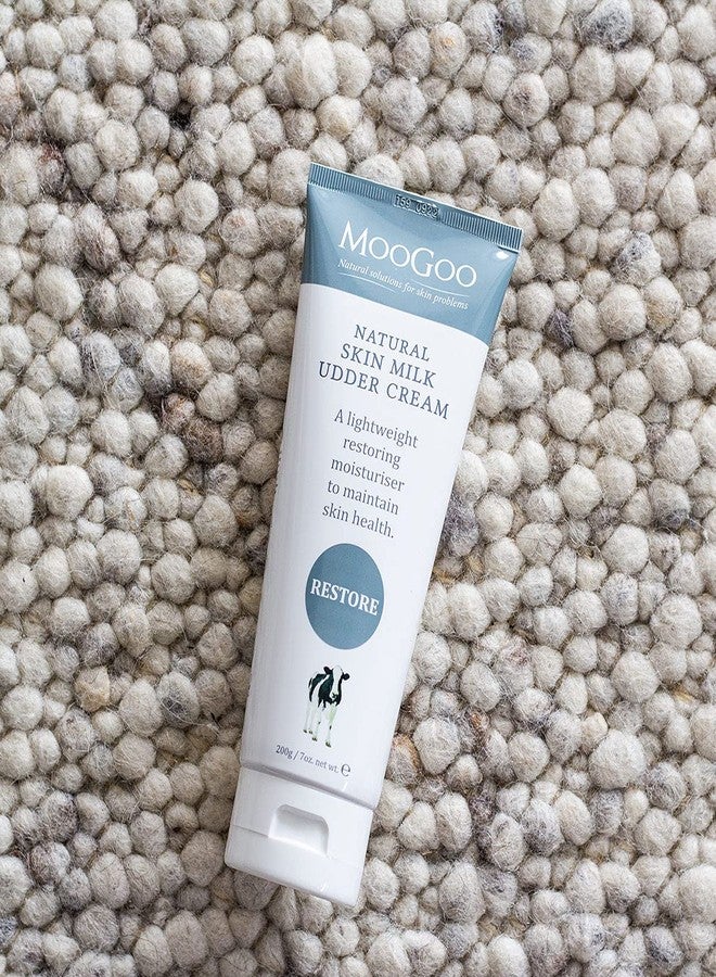 MOOGOO كريم حليب الضرع الطبيعي من موغو - مرطب خفيف للوجه والجسم للبشرة الحساسة، المتهيجة، الجافة أو الحكة، لجميع الأعمار بما في ذلك الأطفال، 200غ/7أونصة. - Image 4