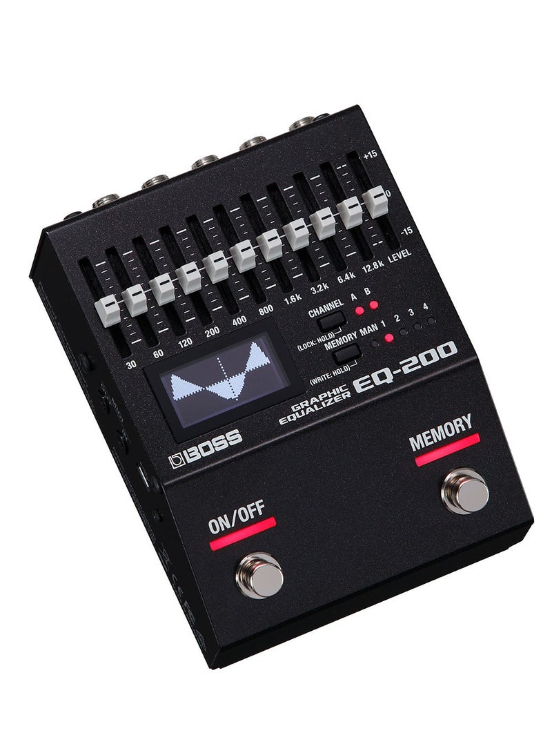 BOSS BOSS EQ-200 Graphic Equalizer Pedal for Electric Guitar, Bass, or Keyboards - Image 2