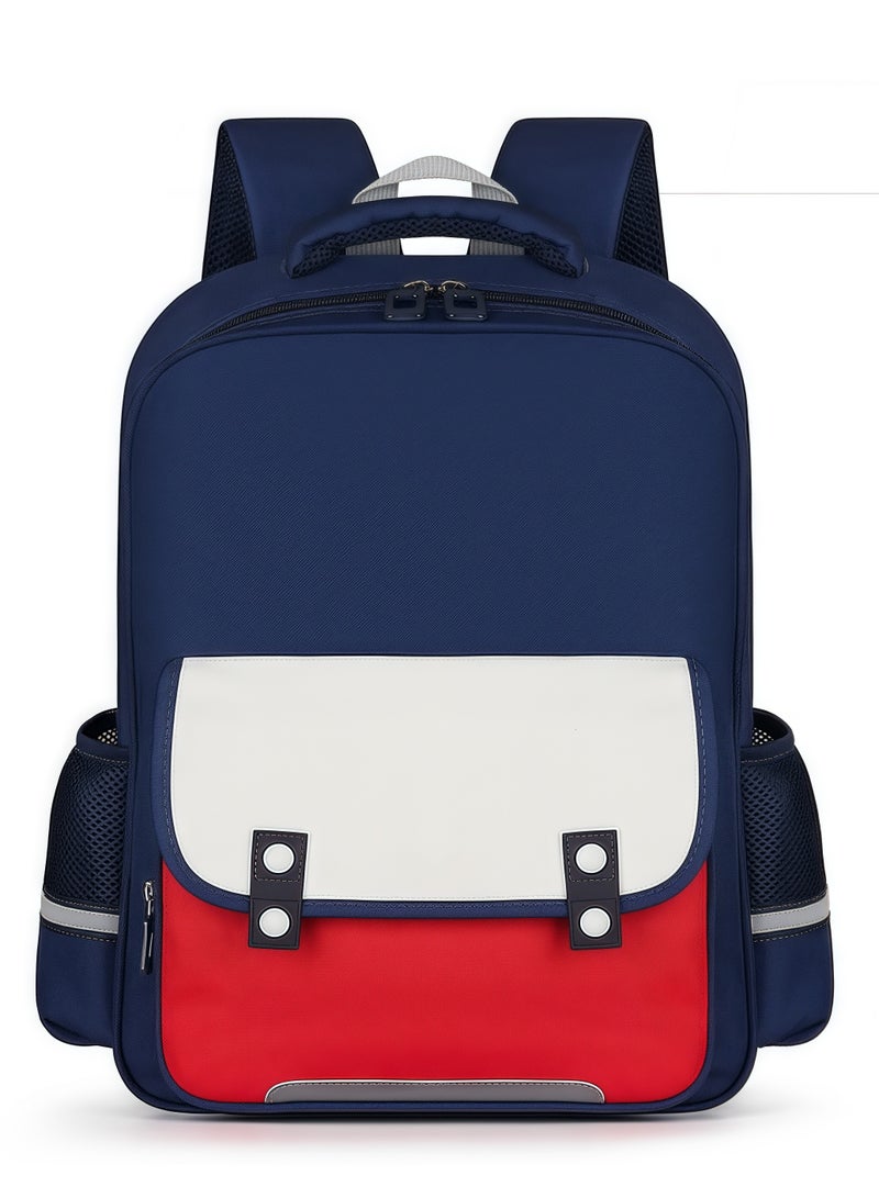 Skycare Lightweight Primary School Backpack with Front Zip Pocket, Mesh Side Pockets, for Grades 3-6 - Image 1