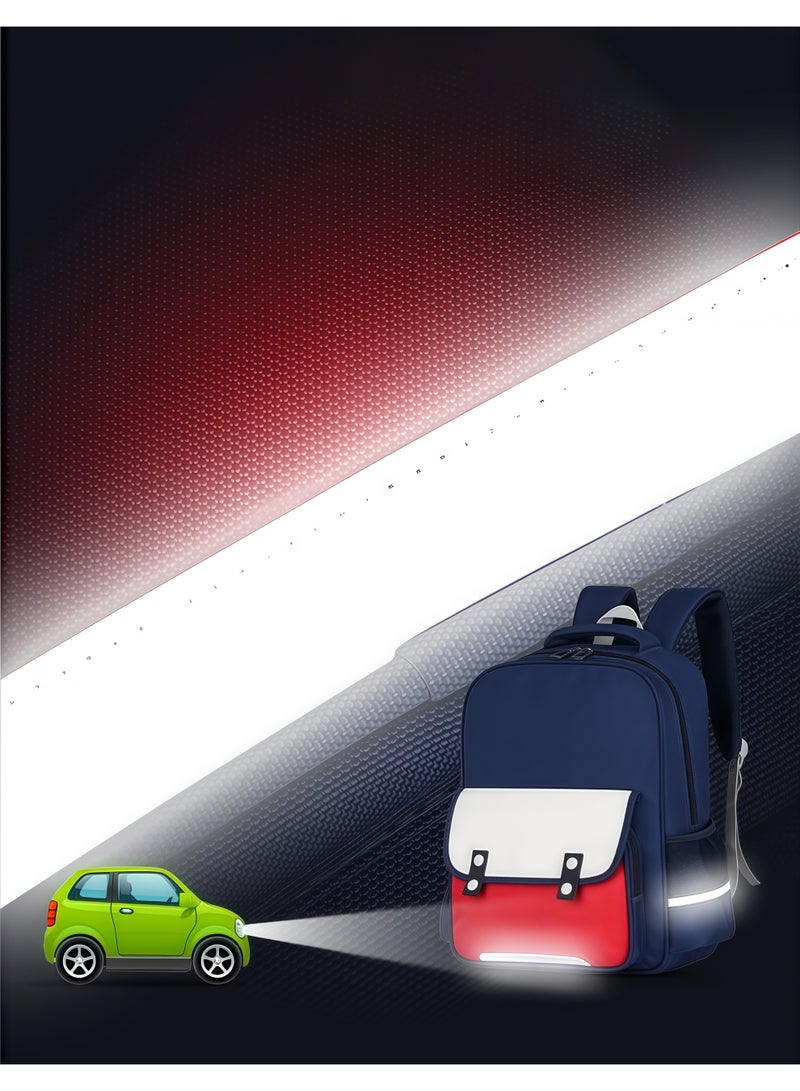 Skycare Lightweight Primary School Backpack with Front Zip Pocket, Mesh Side Pockets, for Grades 3-6 - Image 5