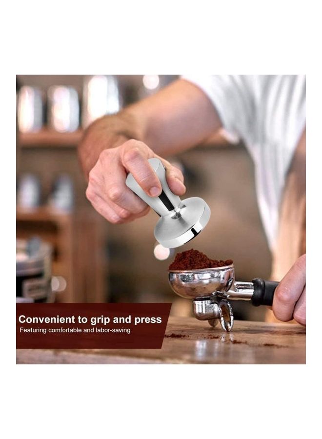 NIBEMINENT Stainless Steel Espresso Coffee Tamper Silver - Image 5