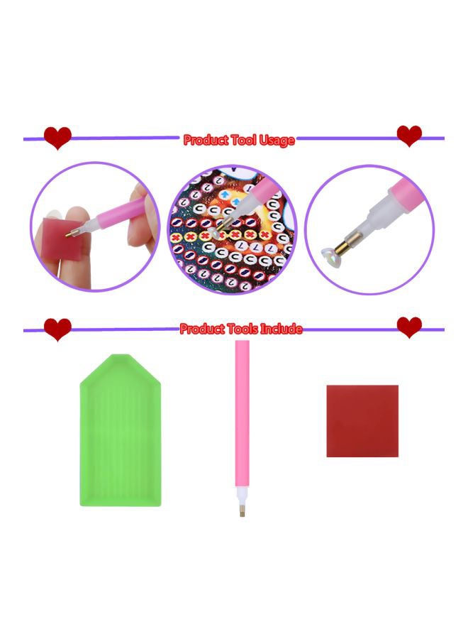 NIBEMINENT Leather Bookmark With Tassel Red/Purple/White - Image 3