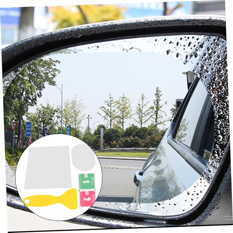 2 Pairs Car Side Mirror Rainproof Anti Glare Films Easy Installation For Safe Driving - Image 5