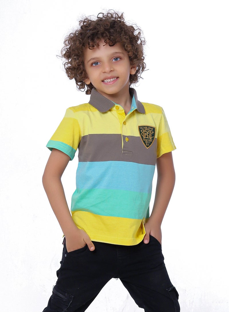 BEBO Boys' polo T-shirt, half sleeves  - Image 1