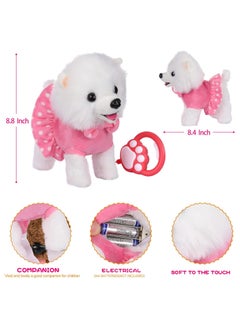 KASTWAVE SYOSI Electronic Plush Dog Toy, Singing Walking and Barking, Interactive Puppy Dog with Remote Control Leash for Kids Toddler Gifts Birthday Girls Boys, Fun Interactive Toys Electronic Pets Puppy  - Image 4