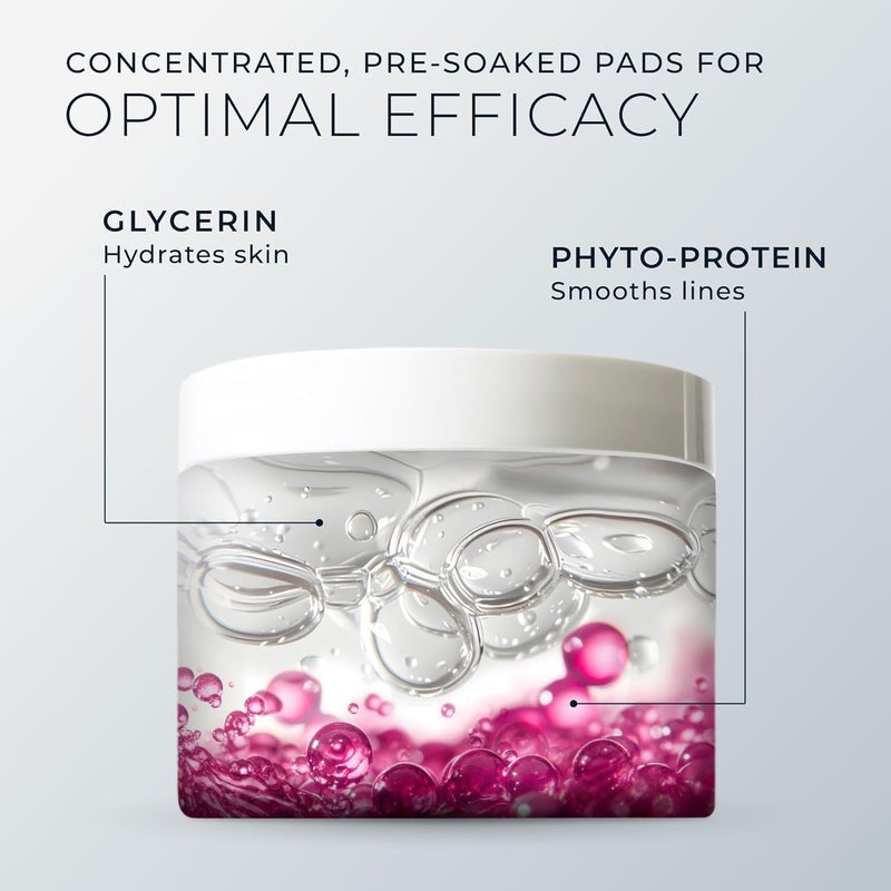 RoC Line Smoothing Daily Cleansing Pads - Hypoallergenic Exfoliating Makeup Remover for Wrinkles and Skin Tone, 28 Count - Image 5