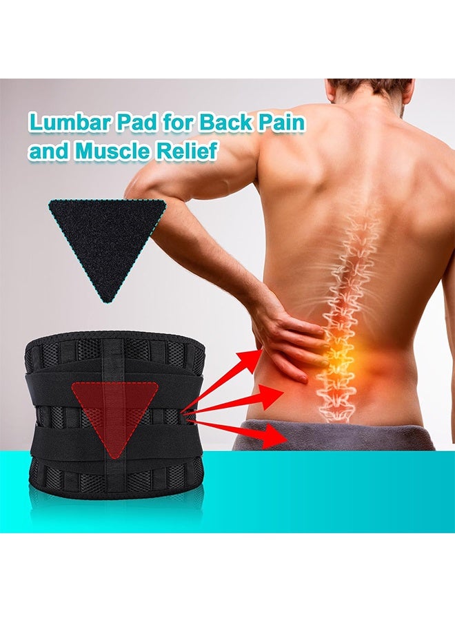 Back Brace for Lower Back Pain Women Men Lumbar Support Back Brace Belt for Sciatica, Scoliosis, Herniated Disc Adjustable Straps, Large - Image 3