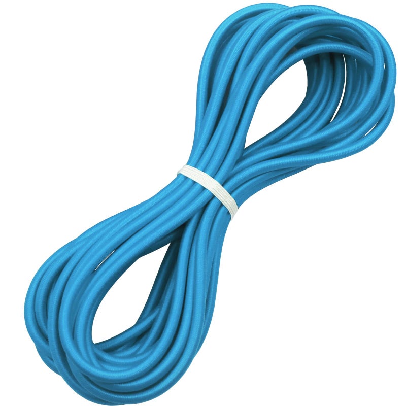 Huouo 14 Elastic Bungee Shock Cords 25 Feet Marine Grade Kayak Heavy Stretch String Rope  Tie Down Trailer Straps for DIY Projects Blue