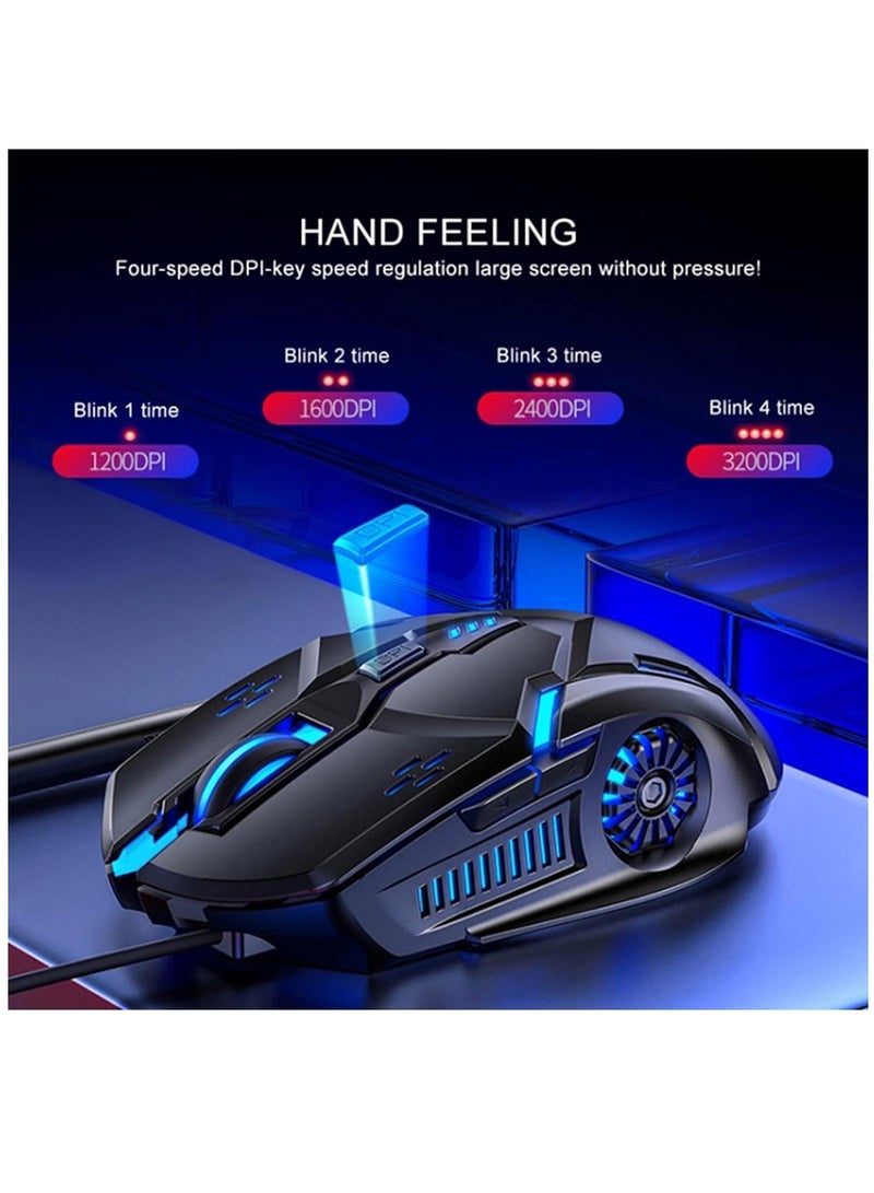 Mouse Silver Eagle G5 Wired Mouse Luminous Gaming E-sports Mechanical Mute Computer Accessories Mouse High-performance Gaming Mouse Ergonomic Mouse Optical Mouse Wheel Mouse - Image 3
