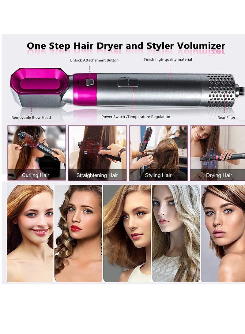 5 in 1 Multifunctional Hair Dryer Comb Styler hot air Comb straightening Curling Iron Roller Style Hair Styling Tool - Image 4