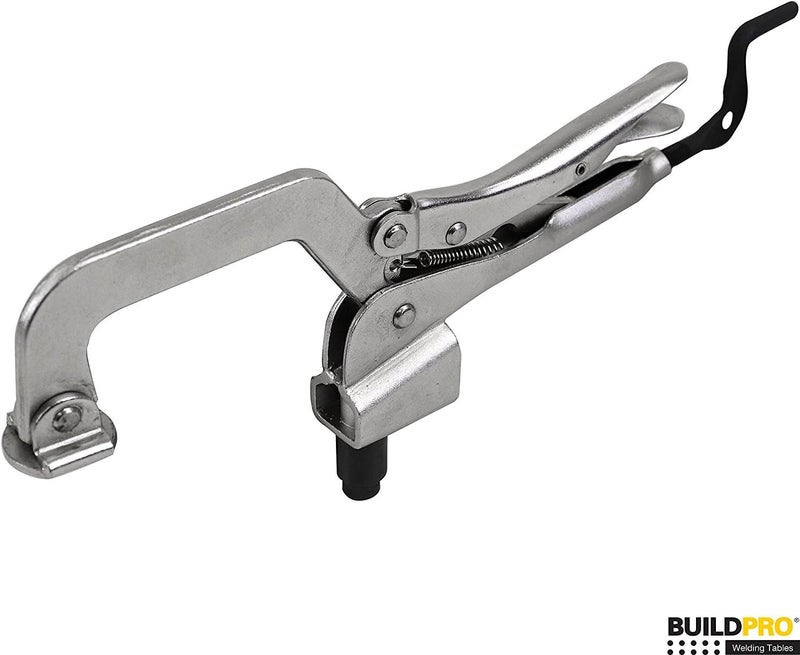 BuildPro Inserta Pliers, ∅5/8" Insert, 2" Throat Depth, 2-3/8" Opening, Table Mounted Clamp, Rear Crank Handle, For Welding Tables, PTT522K - Image 2