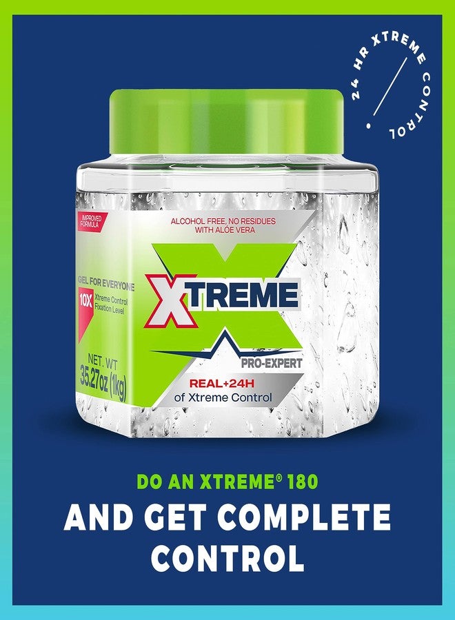 Xtreme Pro-Expert Clear Styling Hair Gel, 35.27 Oz, Pack of 2 - Image 2