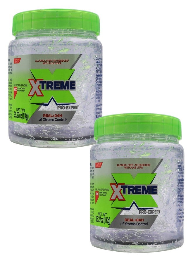 Xtreme Pro-Expert Clear Styling Hair Gel, 35.27 Oz, Pack of 2 - Image 1