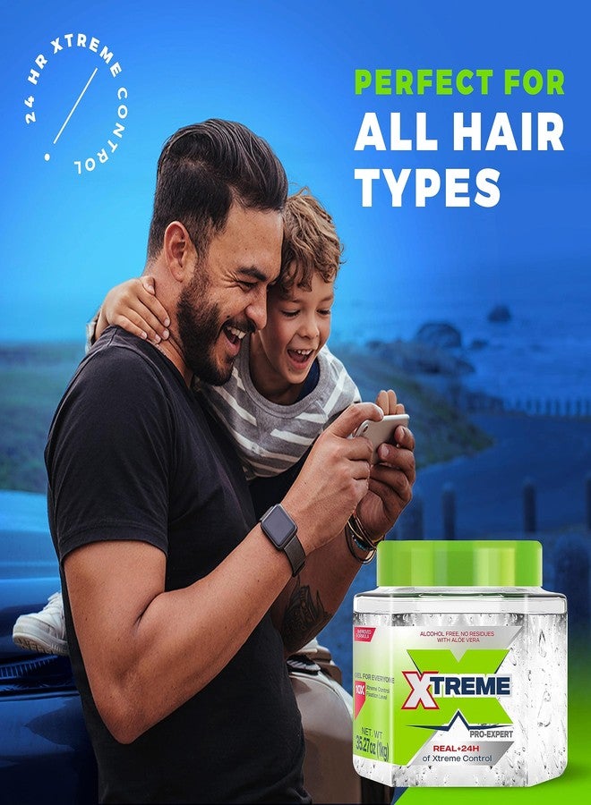 Xtreme Pro-Expert Clear Styling Hair Gel, 35.27 Oz, Pack of 2 - Image 4