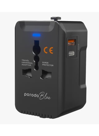 Dual Port Universal Travel Adapter PD20W - Black
