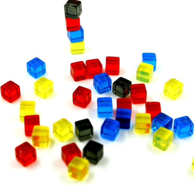 200 قطعة من مجموعة النرد الأكريليك الأخضر 8 مم، 6 جوانب، لعبة لوح لعب الأدوار الشفافة، لغز مكعب لعبة - Image 4