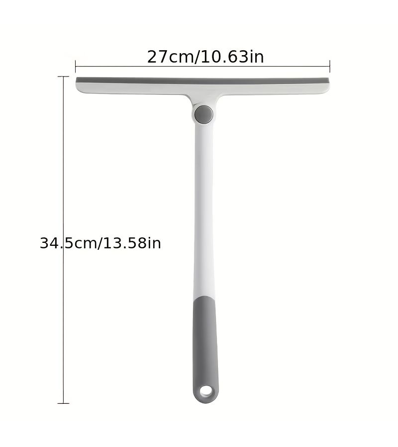 White Heavy Duty Glass Scraper Plastic Handle With Hanging Hook - Image 2