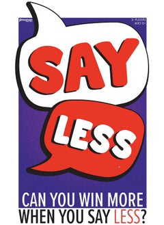 Pressman Say Less - The Family Card Game Of Giving Clues And Guessing Words - Can You Win More When You Say Less