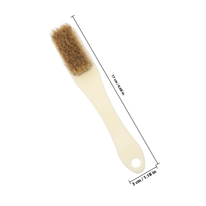 6Pcs Mini Scrub Brush Set with Firm Yellow Bristles for Rust Removal and Detail Cleaning in Tight Spaces - Image 3