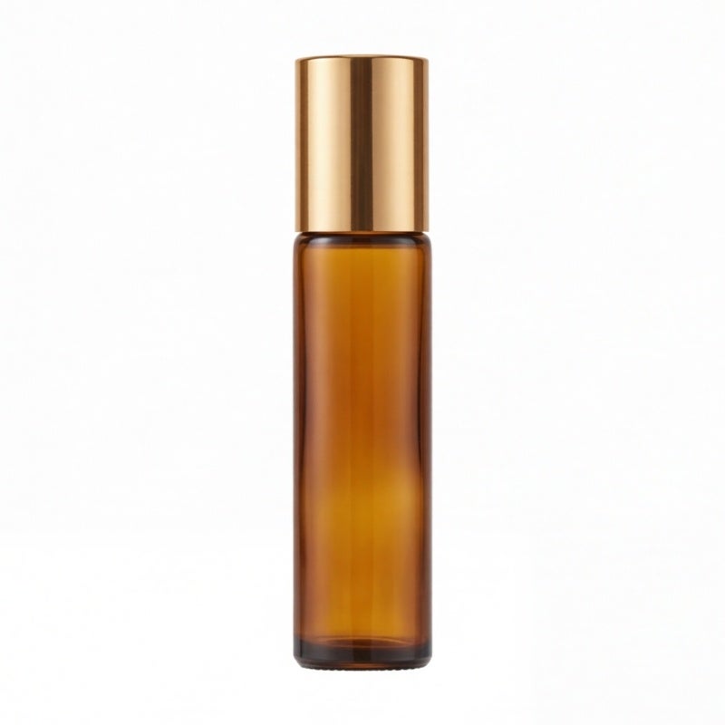 Refillable Roll-On Bottles: 5ml Black Amber Glass, Leak-Proof, Smooth Ball Applicator - UV-Protective Compact Bottles for Travel, Aromatherapy, DIY Perfume Blends & Essential Oil Lovers - Image 2