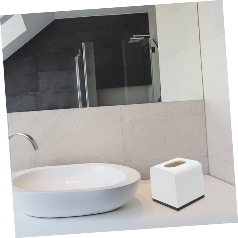 Plastic Tissue Household Tissue Storage Holder for Roll Paper Versatile Design for Home Office and Hotel Use - Image 3