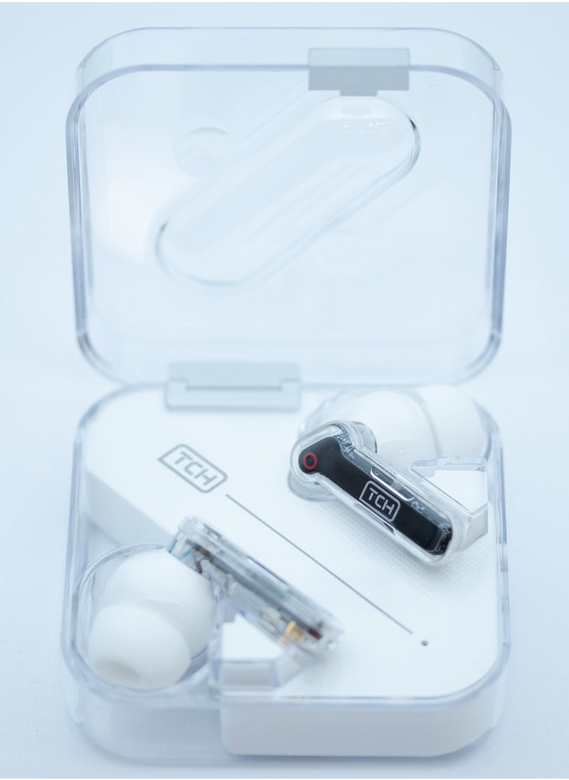 TCH - TCH N23 Wireless Earbud HiFi Stereo ANC+ENC Bluetooth 5.3, 2Mic Siri Support 32H SoundBoards USB-C Type Fast Charing Compatible with iPhone, Android, Laptop, PC for an Immersive Boom Base Audio - Image 1