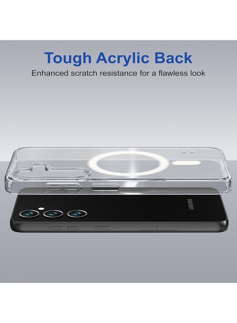 ACLIX Magnetic Case for Samsung Galaxy A56 [Shockproof & Slim] Clear Hard Back Cover with High-Grade Protection - Image 3