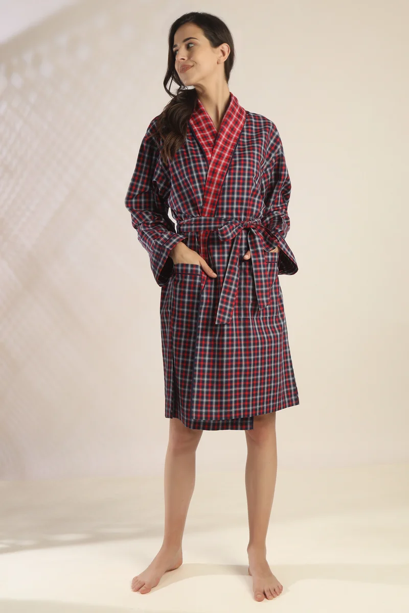 After Dark Ron, Blue Luxe Cotton Robe