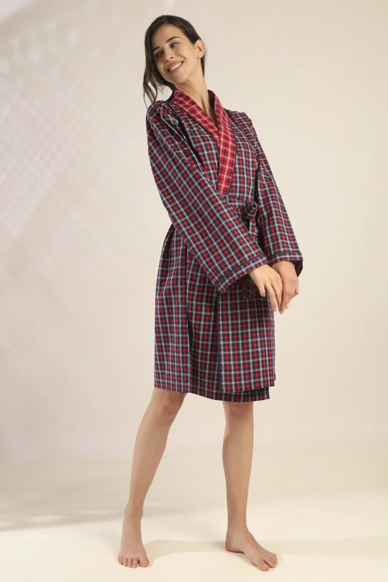 After Dark Ron, Blue Luxe Cotton Robe