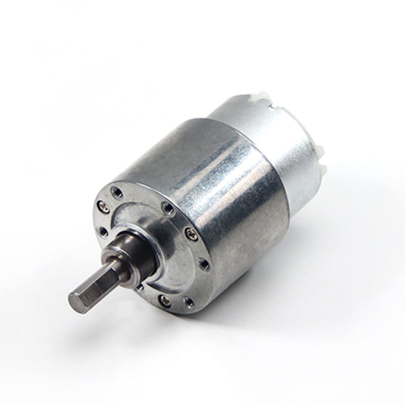 Fielect Gear Motor DC 12V 7RPM High Torque Electric Motor Micro Speed Reduction Geared Motor Eccentric Output Shaft for Car Robot Model DIY Engine