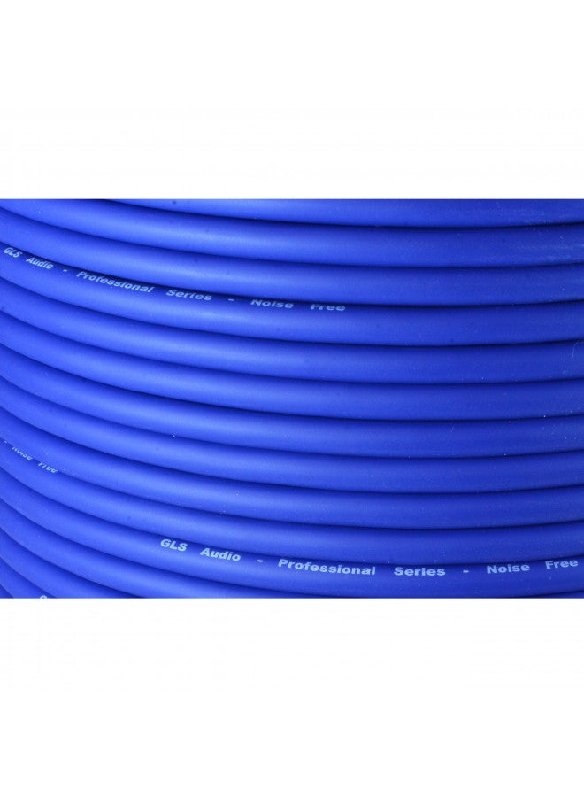 GLS Audio Bulk Microphone Cable 300' Blue Mic -300ft Signal Mike Cable