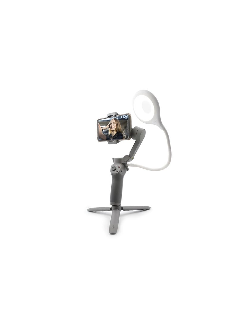 Y&D Fill Light, USB LED Fit for DJI OSMO Mobile 3/OM6/5/4/SE, Gimbal Computer Camera Video Live Adjustable Portable White Accessories, Video, Girl Makes Up  - Image 2