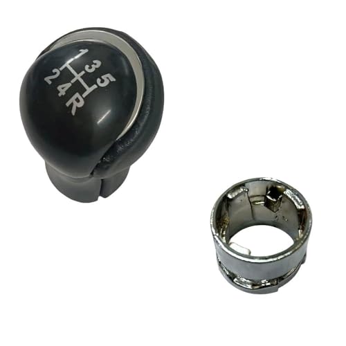 Nutoluck-Gear Lever Knob with 5 Gear Leather Quality Compatible with Innova Crysta,Fortuner - Image 1