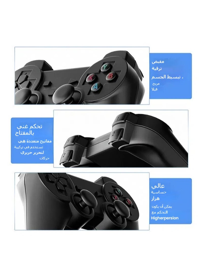 USB Wireless Game Controller Gamepad for PC Laptop Remote Wireless Controller for PS3 360° Analog Joystick Motion Sense Dual Vibration and Charging Cable - Image 5