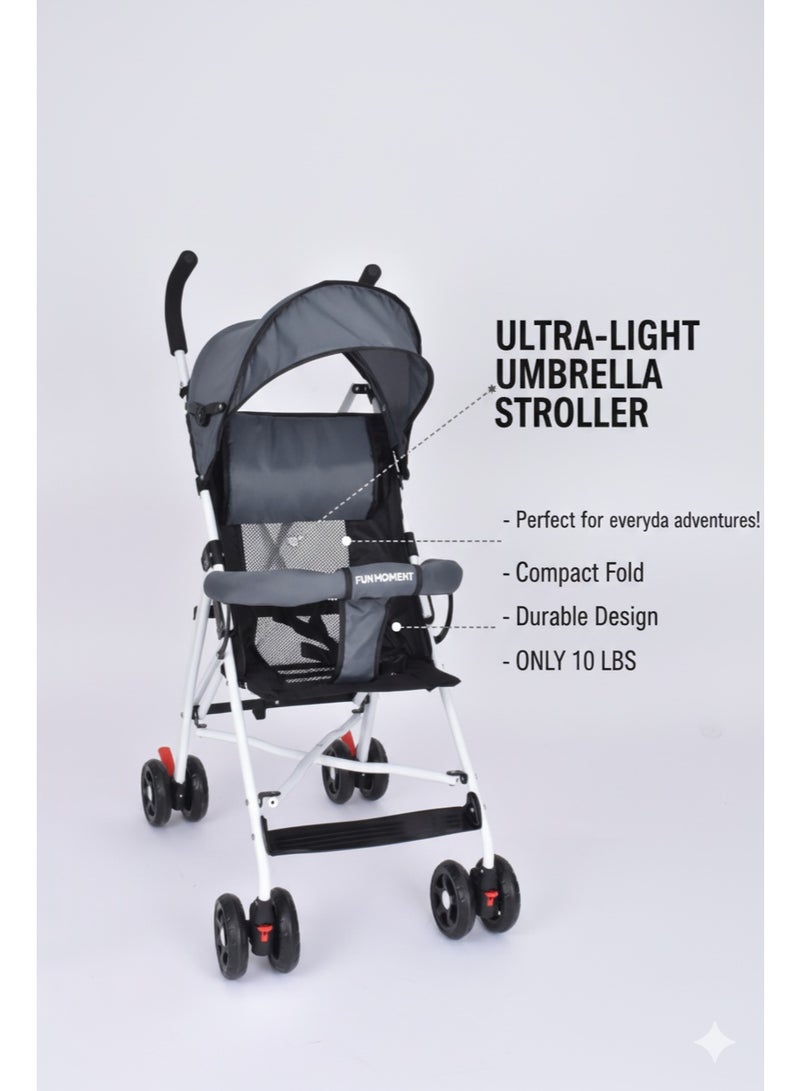 FUN MOMENT Lightweight Travel Stroller with Foldable Umbrella - Image 1