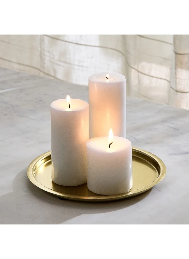 Home Box Avya Metal Candle Dish - 22x22x1.5 cm