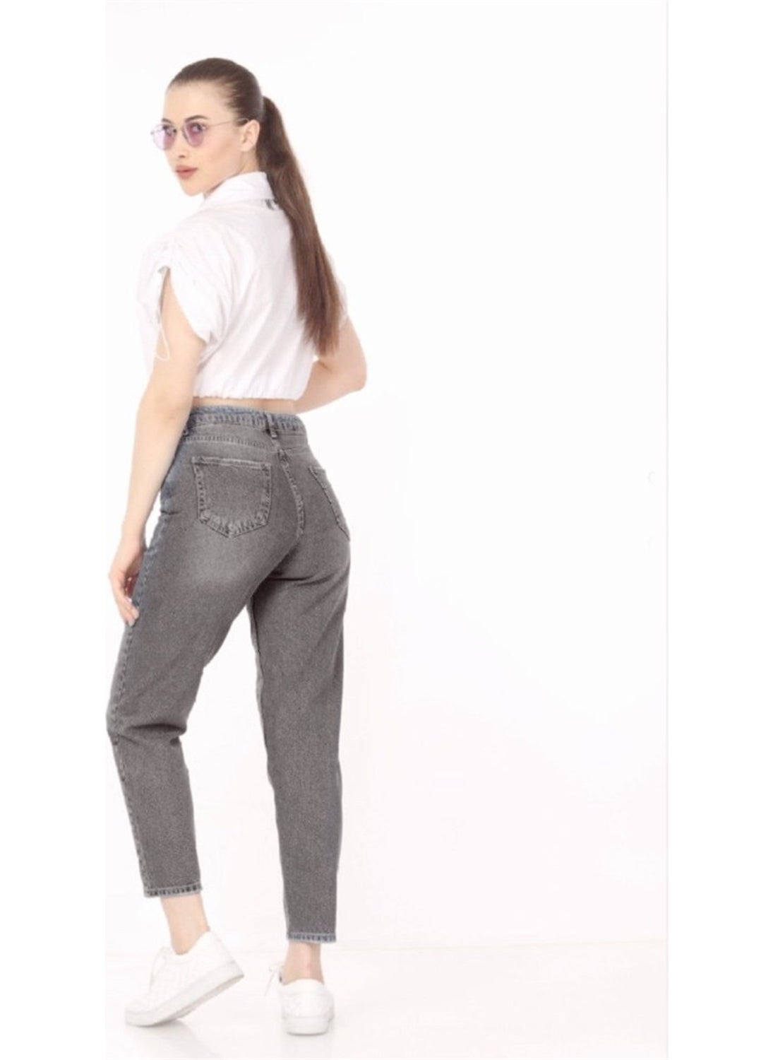 Cedy Denim - Women High Waist Soho Boyfriend Jeans C599 - Image 1