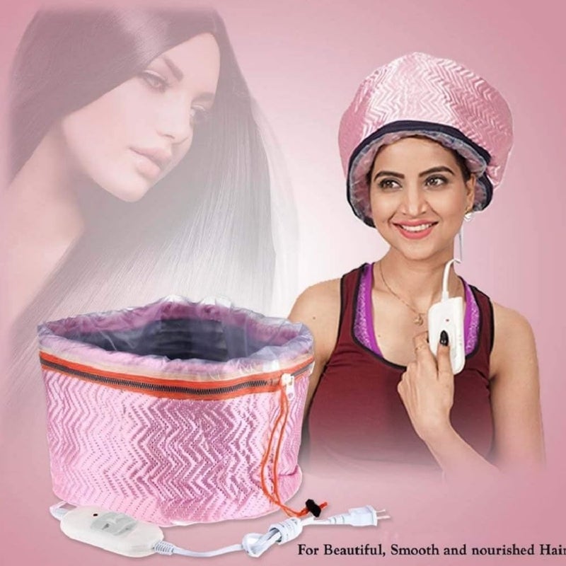 MOBDESK Heat Thermal Cap For Deep Conditioning,Hair care Therapy For Natural Hair Styling Spa, Temperature Adjustable Heat Cap,Beauty Steamer Nourishing Hat Hair Thermal Treatment Cap - Image 4